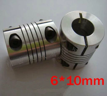 

10pcs/lot 6x10mm CNC Motor Jaw Shaft Coupling 6mm to 10mm Flexible Coupler, 25mm OD 30mm length 25x30mm (D25 L30)