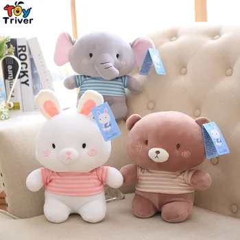 

Kawaii Rabbit Bear Elephant Plush Toy Stuffed Animals Doll Baby Girl Boy Kids Children Toys Birthday Gift Home Office Car Decor