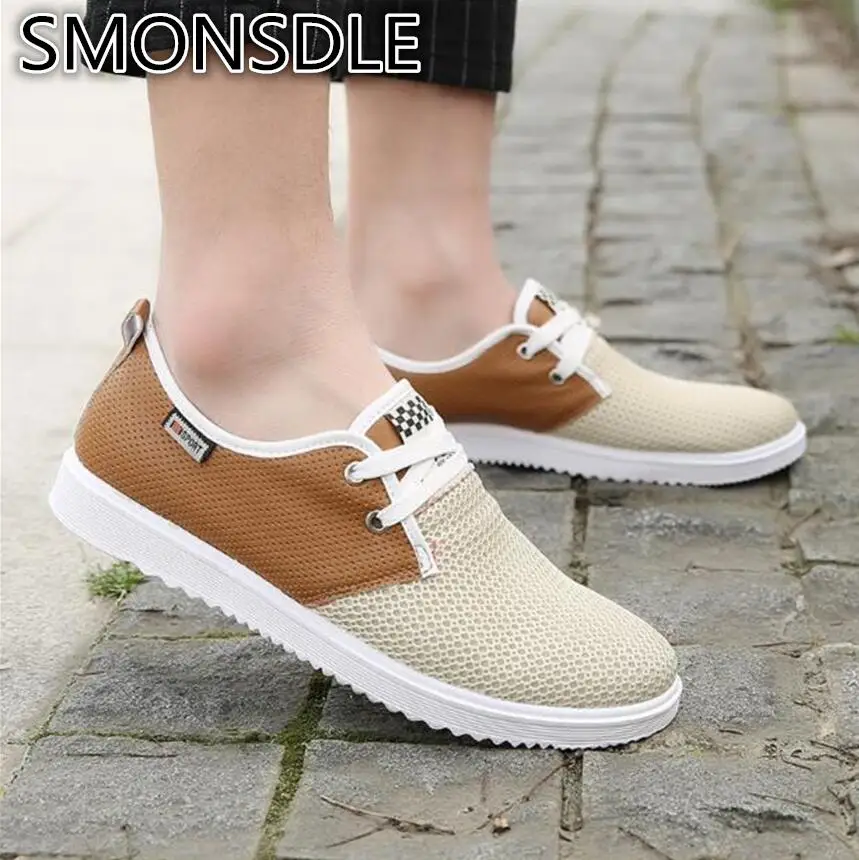 

SMONSDLE 2018 new spring and autumn new European and American fashion casual breathable mesh low cut shoes men A75