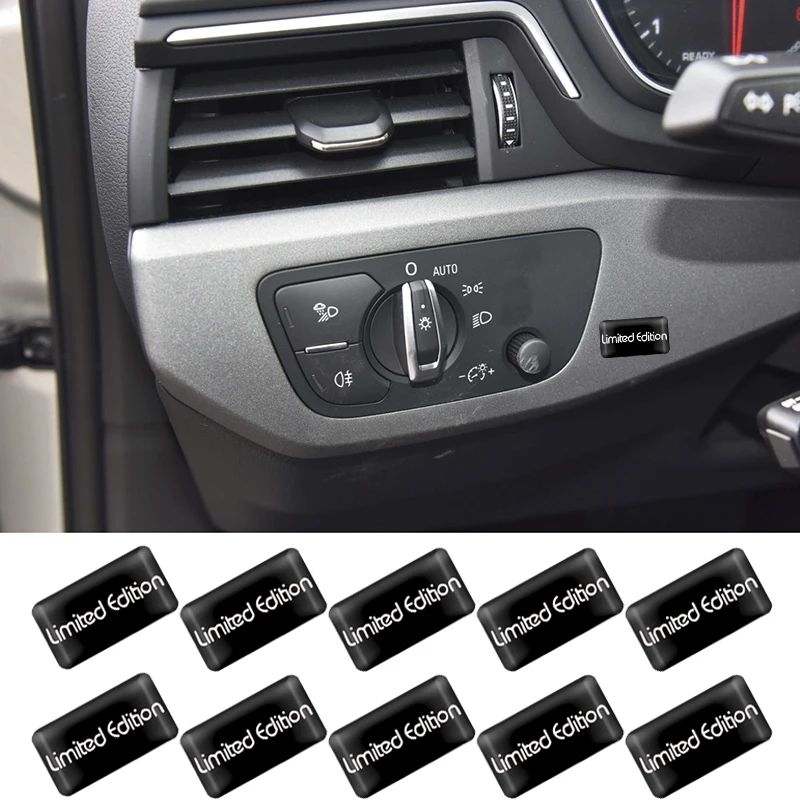 

Car Styling 3D Decorative Stickers limited edition Emblem Decal For Audi BMW Opel Lada KIA Seat Honda Toyota Auto accessories