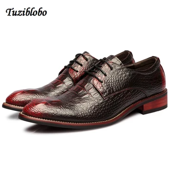 

Men Genuine Leather Shoes Business Flat Breathable Summer Autumn Dress Shoes Plus Size 38-44 Fashion Casual Dress Men Shoes