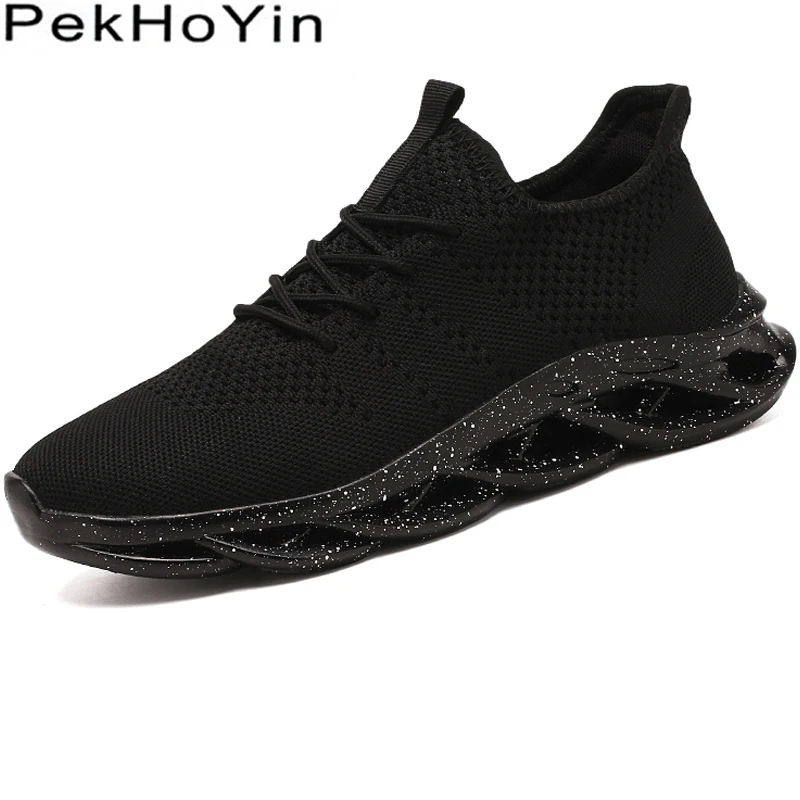 

2019 New Men Casual Shoes Soft Fashion Sneakers Zapatos Footwear Male Walking Shoes Outdoor Men Trend Shoes Zapatillas Black