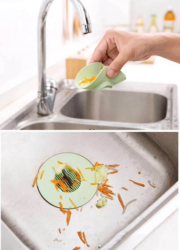 Honana Shark Fin Kitchen Sewer Floor Drain Water Filter Kitchen Sink Strainer Stopper Waste Plug Sink Filter