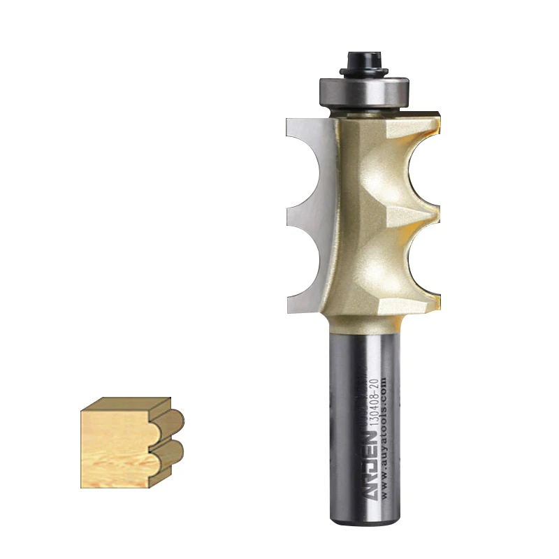 Woodworking Double Bead Arden Router Bit 1/2*1/4 3.17 Mm " Shank