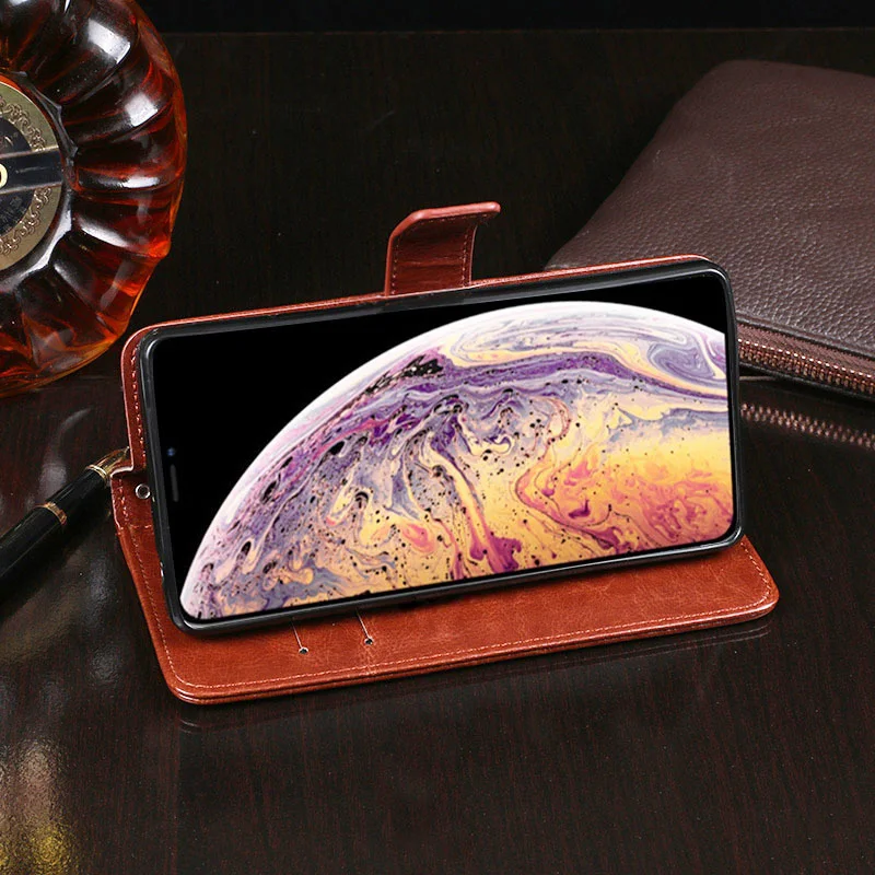 Роскошный кожаный чехол бумажник с откидной крышкой для телефона iPhone 8 Plus 7 6S SE X XS