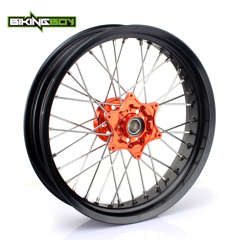 Полный комплект BIKINGBOY 17 &quotx 3 5&quot &quotX 5 0&quot обода переднего и заднего колеса