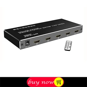 HDMI Multiviewer 4X1 Quad Multi-Viewer Splitter с бесшовным переключателем ИК-управления выходным разрешением до 1080 p