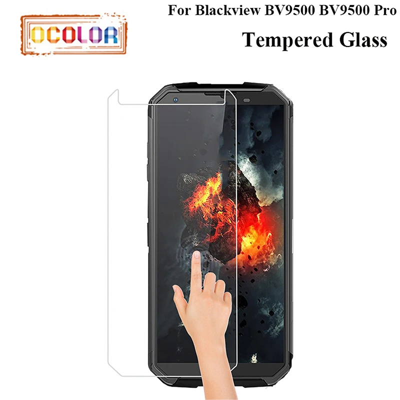 ocolor For Blackview BV9500 Pro Tempered Glass Screen Protector Film Replacement 5.7&quot Accessories | Мобильные телефоны и