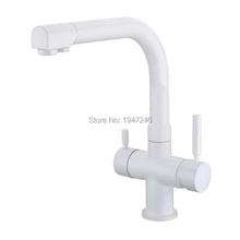 5 лет гарантии Новое поступление Сплошной Латунь Круглый Стиль 3 Way Кухня смеситель кран горячий и холодный и чистый фильтр для воды