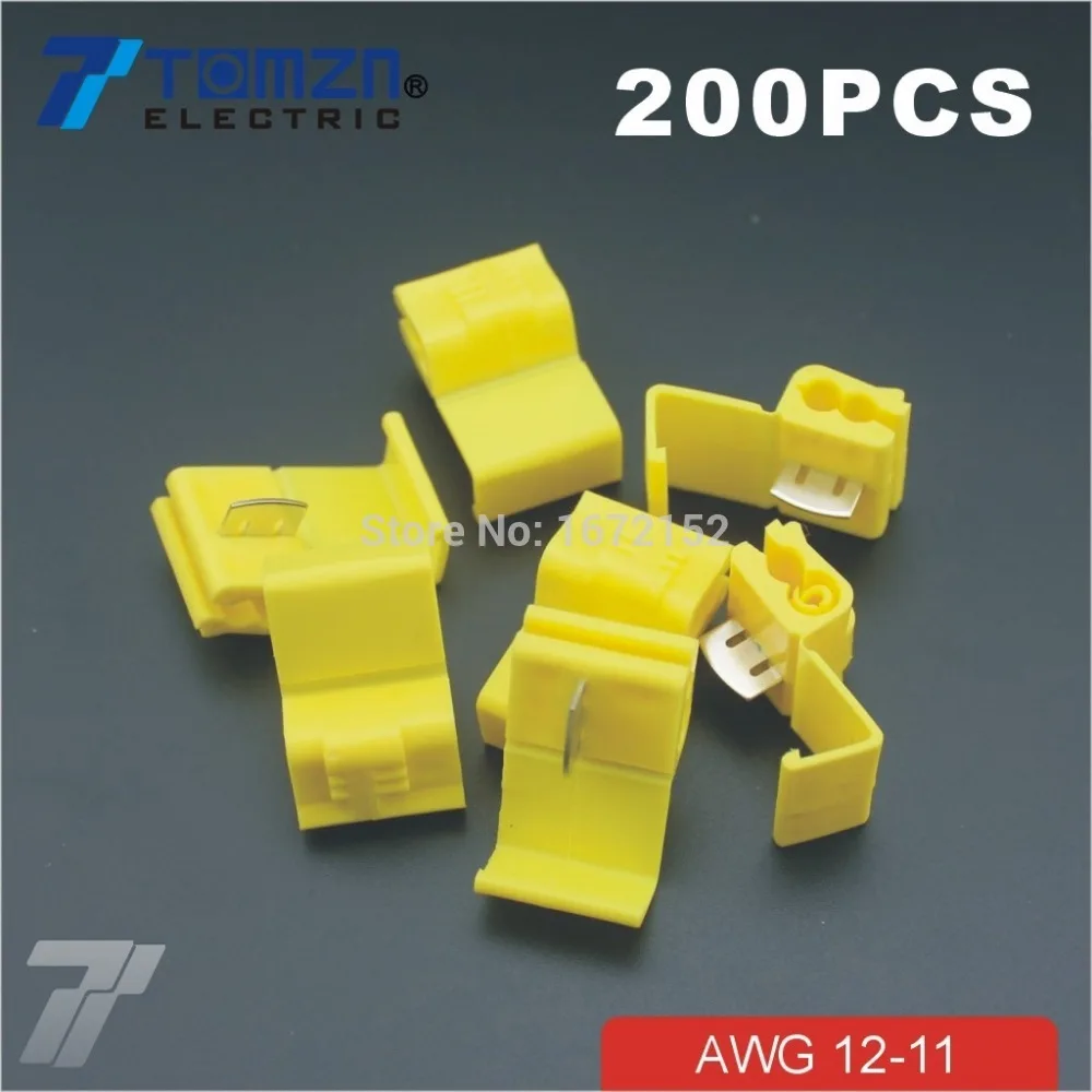 200 шт. провода терминалы Быстрый Соединительный кабель зажим AWG 12 11|awg wire connector|awg