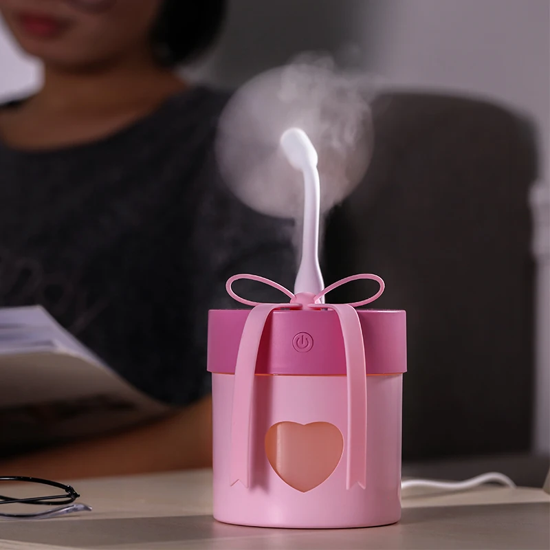 3 in 1 Aroma Essential Oil Diffuser Ultrasonic Gift box Humidifier Air Purifier LED Night Light USB Fan Car air freshener