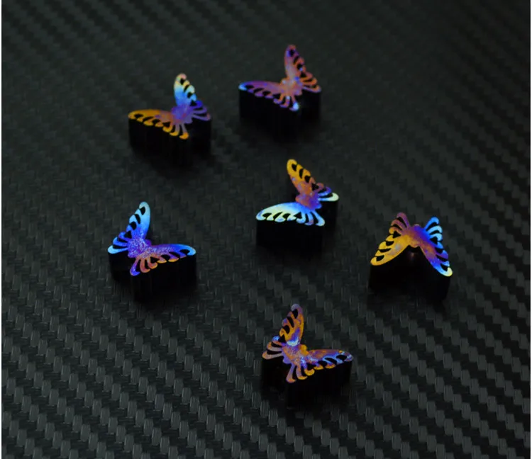 Hot! Knife Beads Titanium Alloy TC4 Knife Pendant Anodized EDC Titanium Alloy Process Roasted Blue Titanium Alloy Titanium Hot! Knife Beads Titanium Alloy TC4 Knife Pendant Anodized EDC Titanium Alloy Process Roasted Blue Titanium Alloy Titanium