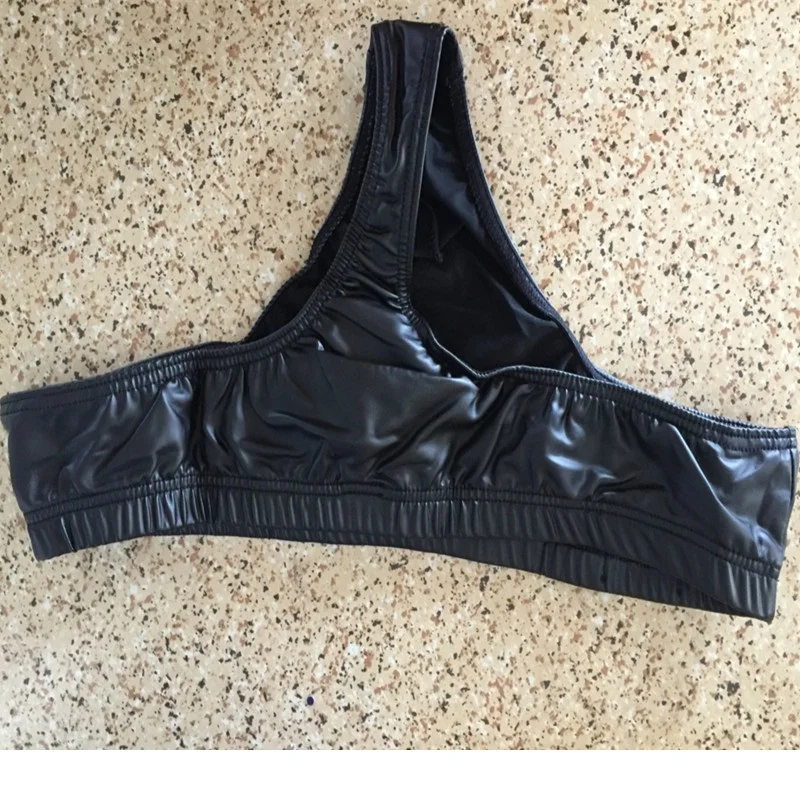 Sexy PU Faux Leather Underwear Men Erotic Mankini Thongs Mens G-Strings Tanga Hombre Gay Male Erotic Lingerie Low Waist T-back [1]