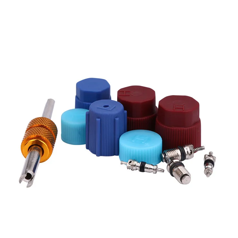 AC System Cap & Valve Service Kit + Schrader Valve Core Remover