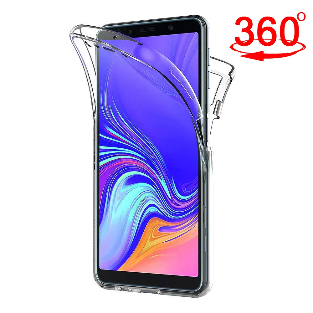 

360 Full Cover Phone Case For Samsung Galaxy A70 A60 A50 A40 A30 Cover For A10 M10 M20 M30 A6 A8 Plus A9 A7 2018 Shockproof Case