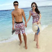 Купальники для пар юбка бикини купальники женские купальные костюмы романтические шорты-плавки летнее сексуальное платье бикини набор