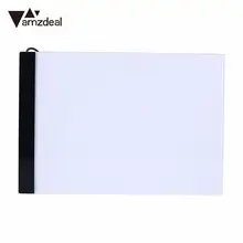 Amzdeal Профессиональный рисунок Планшеты A4 светодиодный свет площадку Трассировка Копировать borad рисовать пропускает доска для рисования Pad таблице