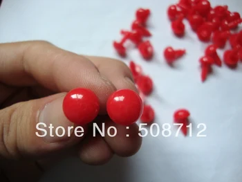 

fress ship!!!200pcs/lot DIY stuffed toy findings 10mmRed Color plastic eyes/ safety eyes with PLASTIC lock-washers