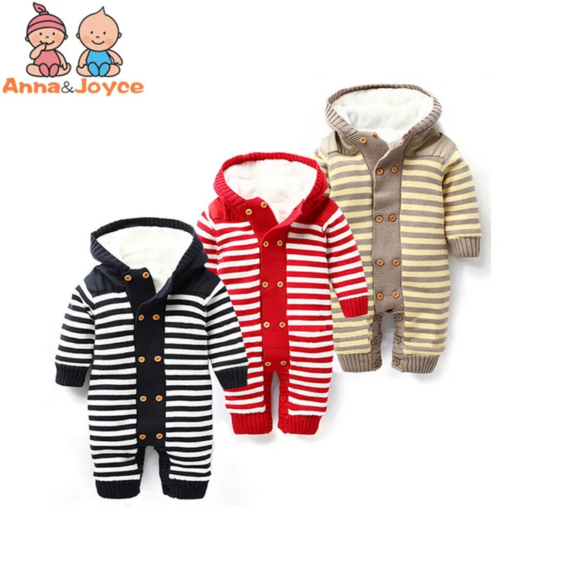 Baby New Double-Breasted Thickening Autumn And Winter Warm Soft Romper Kids Cotton Fashion Climb Clothes TST0037