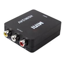 Для HDTV мини-композит HDMI к RCA Аудио Видео AV CVBS опора для переходника NTSC PAL выход HDMI К AV адаптер