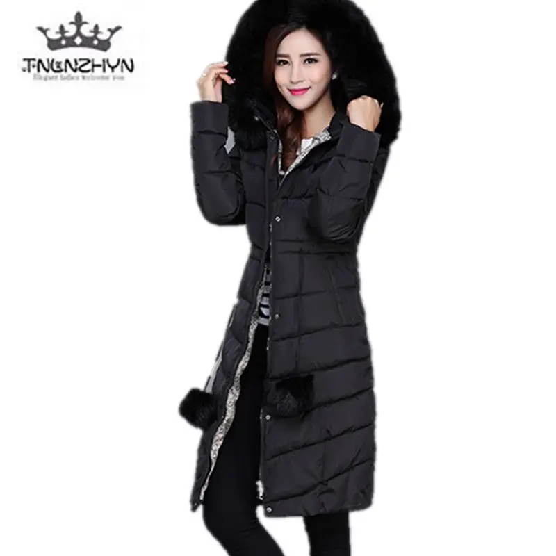 

Plus size Women Winter Jackets Cotton Jacket Hooded Solid color Warm Down Cotton Jacket High quality Women clothing coat Parka