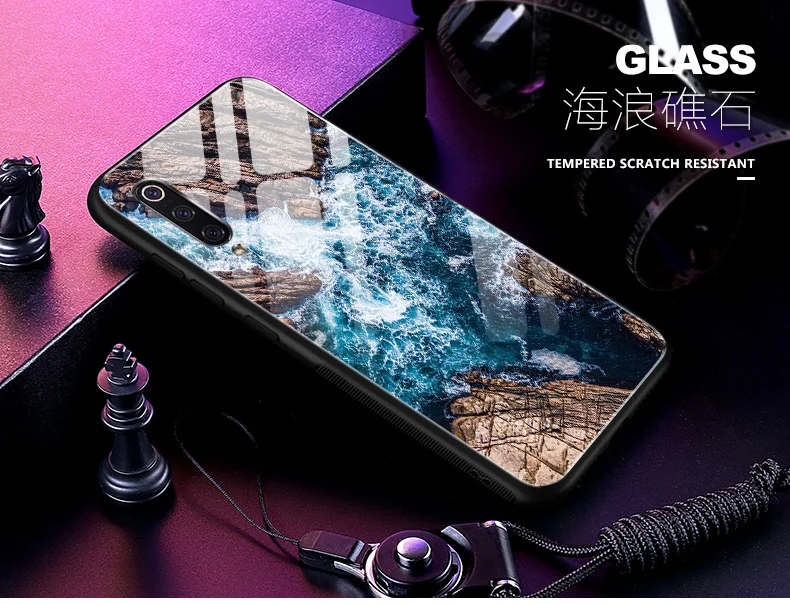 Закаленное стекло чехол для Xiaomi Mi 9 Capa чехол для Мягкий силиконовый чехол жесткий чехол для Xiaomi Mi 9 чехлы для телефонов Coque shell