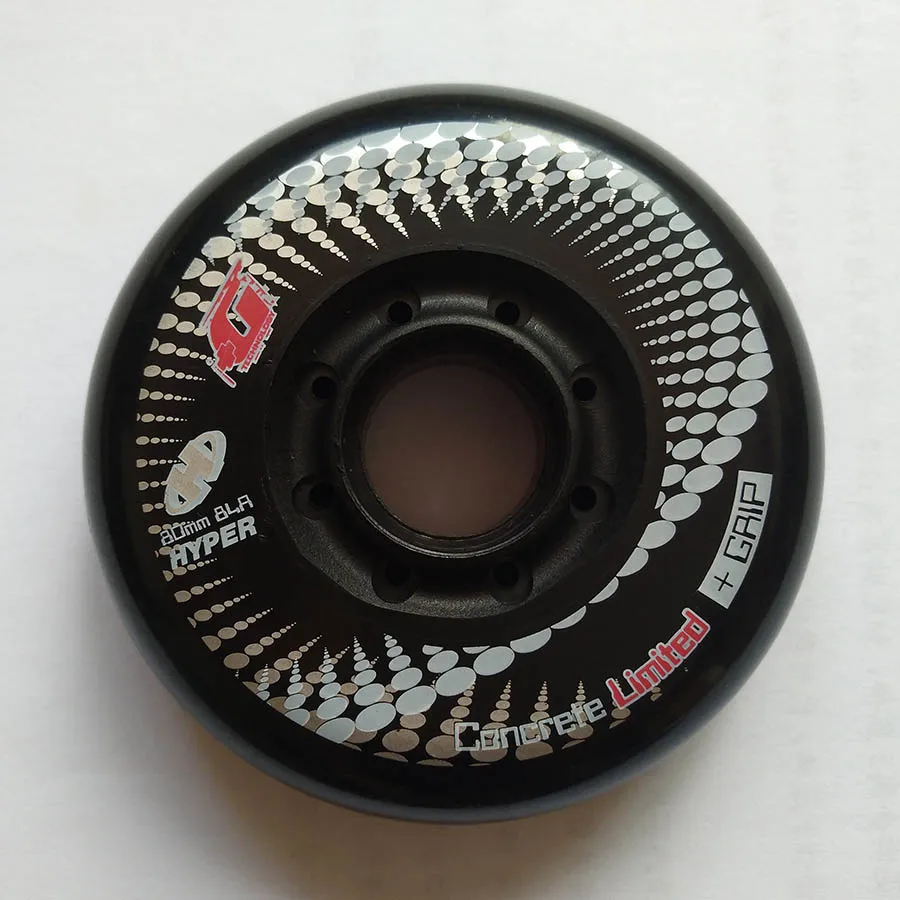 

8PCS 100% Original HYPER +G Concrete Inline Skates Wheels Sliding Roller Wheels Slalom Free Skating 84A Only 80MM Patins Adulto