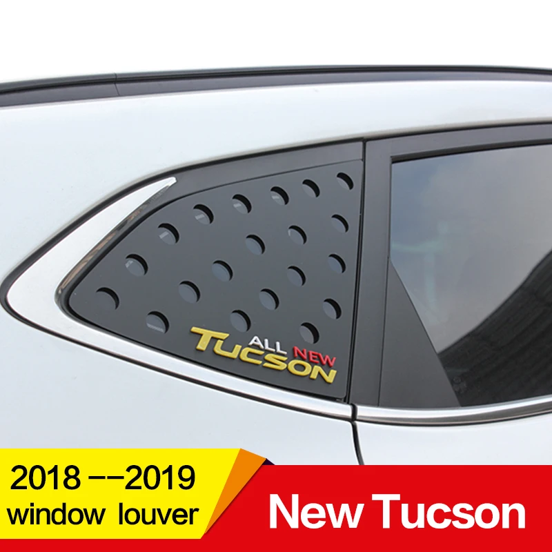 

Use for Hyundai new tucson Window Louver2018 2019 year PP Plastic Sun Shade Visor rear window decoration Car refitting
