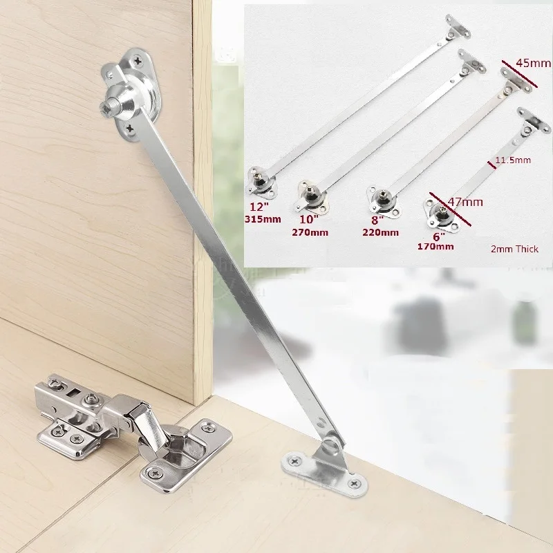 2Pcs/Lot Door Flap Down Stay DROP LID SUPPORT Sliding Rail