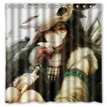 

New Custom Design!Anime Diabolik Lovers Printed Waterproof Polyester Shower Curtain/Bath Curtain(Size:180X180CM)