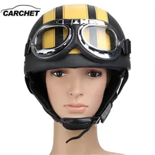 TOMOUNT велосипедные защитные шлемы мотоциклетные шлем желтый+ черный полуоткрытый шлем Ретро защита головы велосипедные шлемы