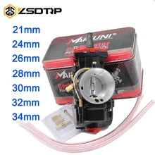 ZSDTRP абсолютно 21 24 26 28 30 32 34 мм Мотоциклетный Двигатель часть карбюратор Mikuni PWK Карбюратор с мощностью Jet Dirt Bike ATV