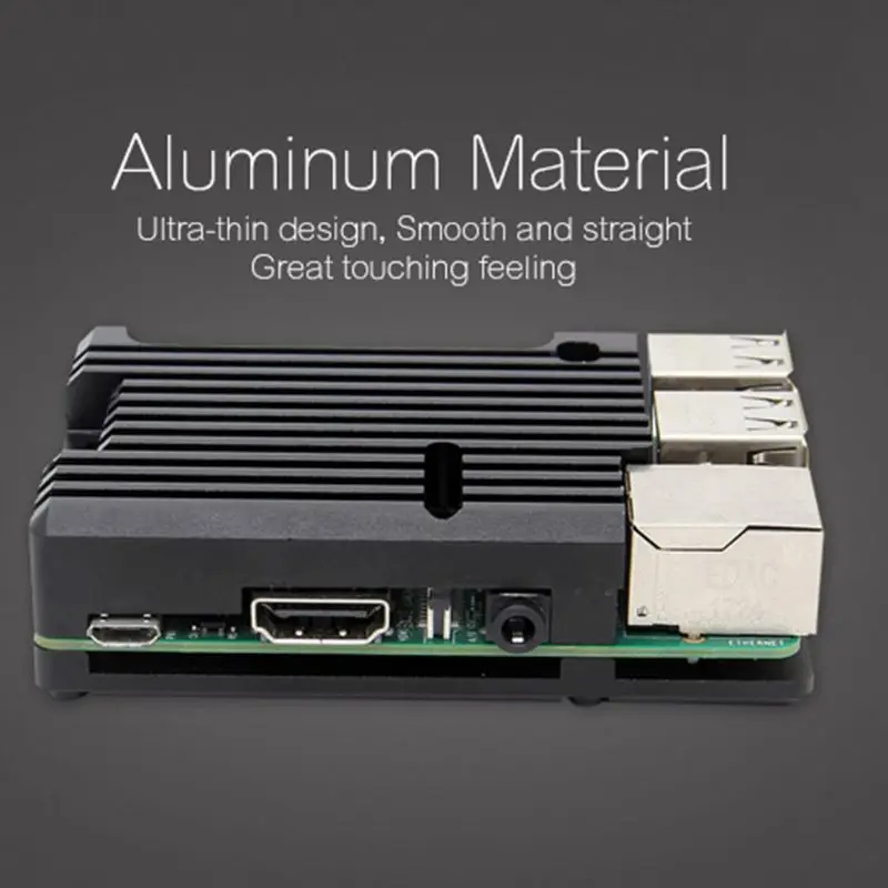 NEW Aluminum alloy Case Protection Cover For Raspberry Pi 2//3 Model B 3B+
