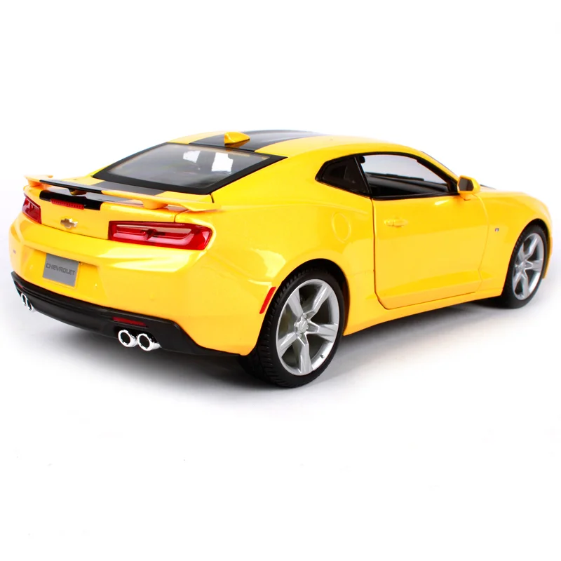 Maisto 1:18 2016 chevrolet camaro ss желтая Автомобильная литая машина 265*110*75 роскошная