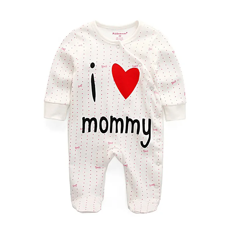 Одежда для маленьких девочек зимний комбинезон с длинными рукавами для новорожденных, ropa bebe, хлопковые детские пижамы, Комбинезоны для детей на Рождество, 12 месяцев - Цвет: RFL1106