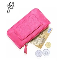 Fashion Small Wallets And Purses For Women Money Pocket Soft PU Leather Women Key Coin Holder Money Punch Key Card Clips 500548