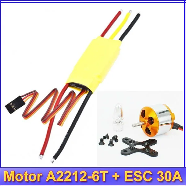 

hot sale New RC 2200KV Brushless Motor A2212-6T + ESC 30A Brushless Motor Speed Controller