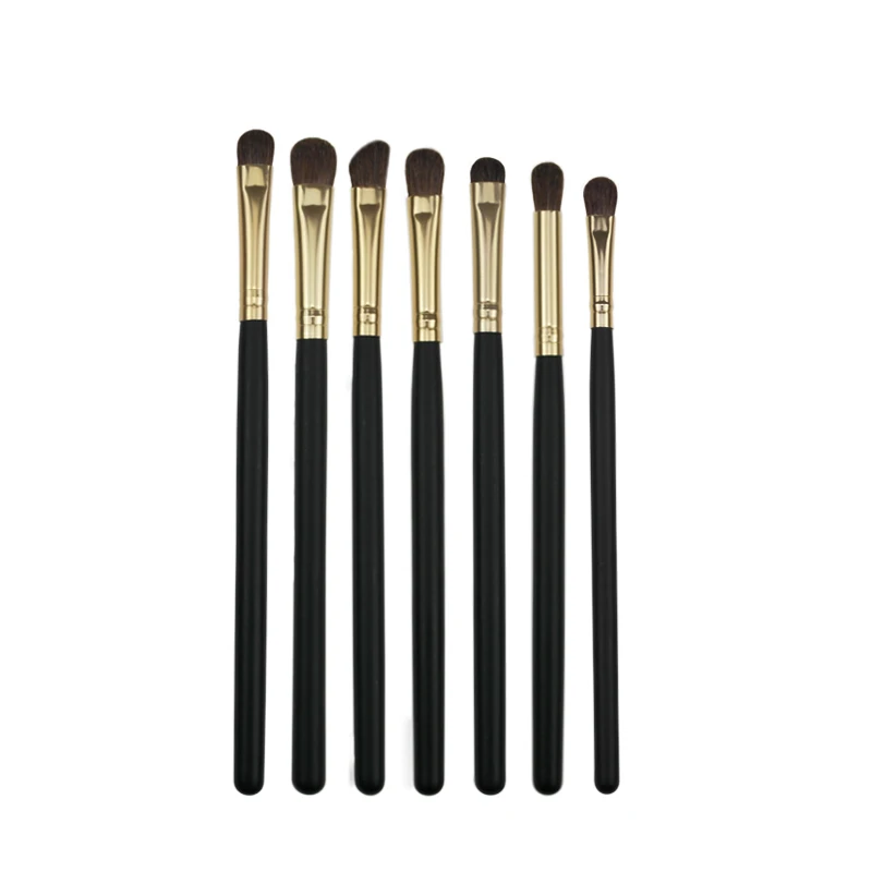 

Soft Horse Hair 7pcs Eye Makeup Brushes for Daily Use Angled Eye Shadow Blending Concealer Make Up Brush Portable Cosmetic Tools