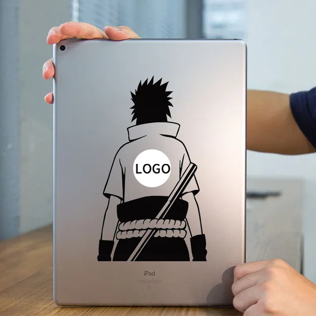 sasuke back naruto laptop sticker for apple ipad decal air 1 2