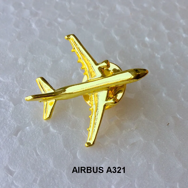 A321& A340 Boing777 A330 золотой и серебряный авиационный значок Airbus 2,8*3,1 см, Аутентичные значки пилота самолет костюмы самолет позолоченный
