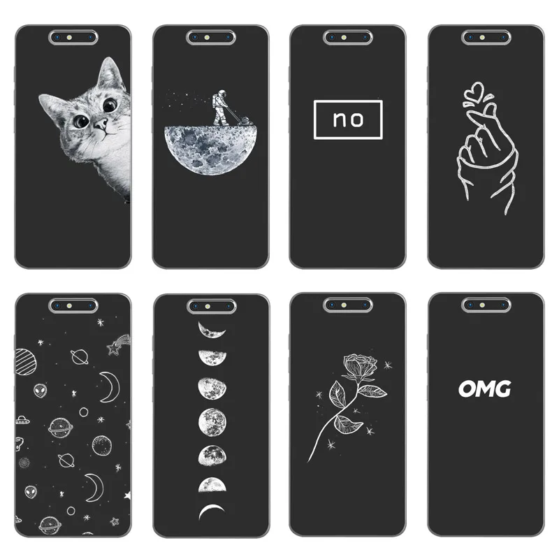

Soft Silicone For ZTE Blade V8 Case Cover Painting For ZTE Blade V 8 Pattern Matte Phone Cases Flower Cat Funda