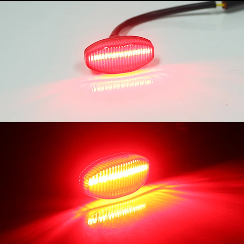 IJDM автомобиль ЗАМЕНИТЬ OEM задний Боковой габаритный фонарь питание от 12-SMD красный светодиодный для 2010- Gen1 Ford Raptor задний бампер