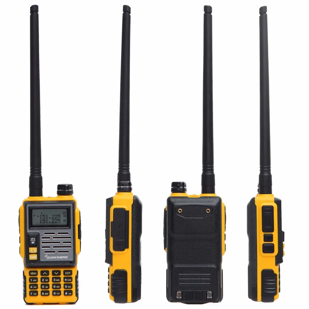 Quansheng TG-007 Walkie Talkie двухдиапазонный УКВ DTMF FM КВ трансивер 10 км Range Любительское Портативный радио CB Хэм 2 способ радио