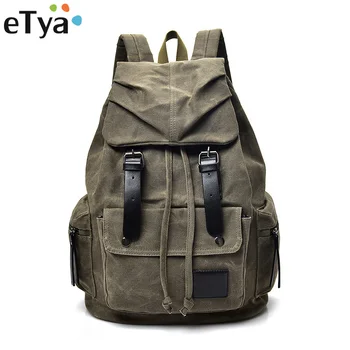 

eTya Travel Men Women Large Capacity Backpacks Shoulder Bag Men's Women's Casual Travel Bag Backpack Fashion Canvas Bag