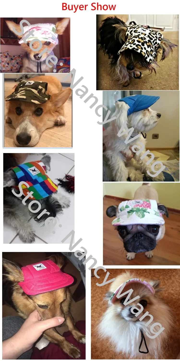 Canvas Pet Baseball Hat for Small Dogs – Summer Outdoor Cap 2