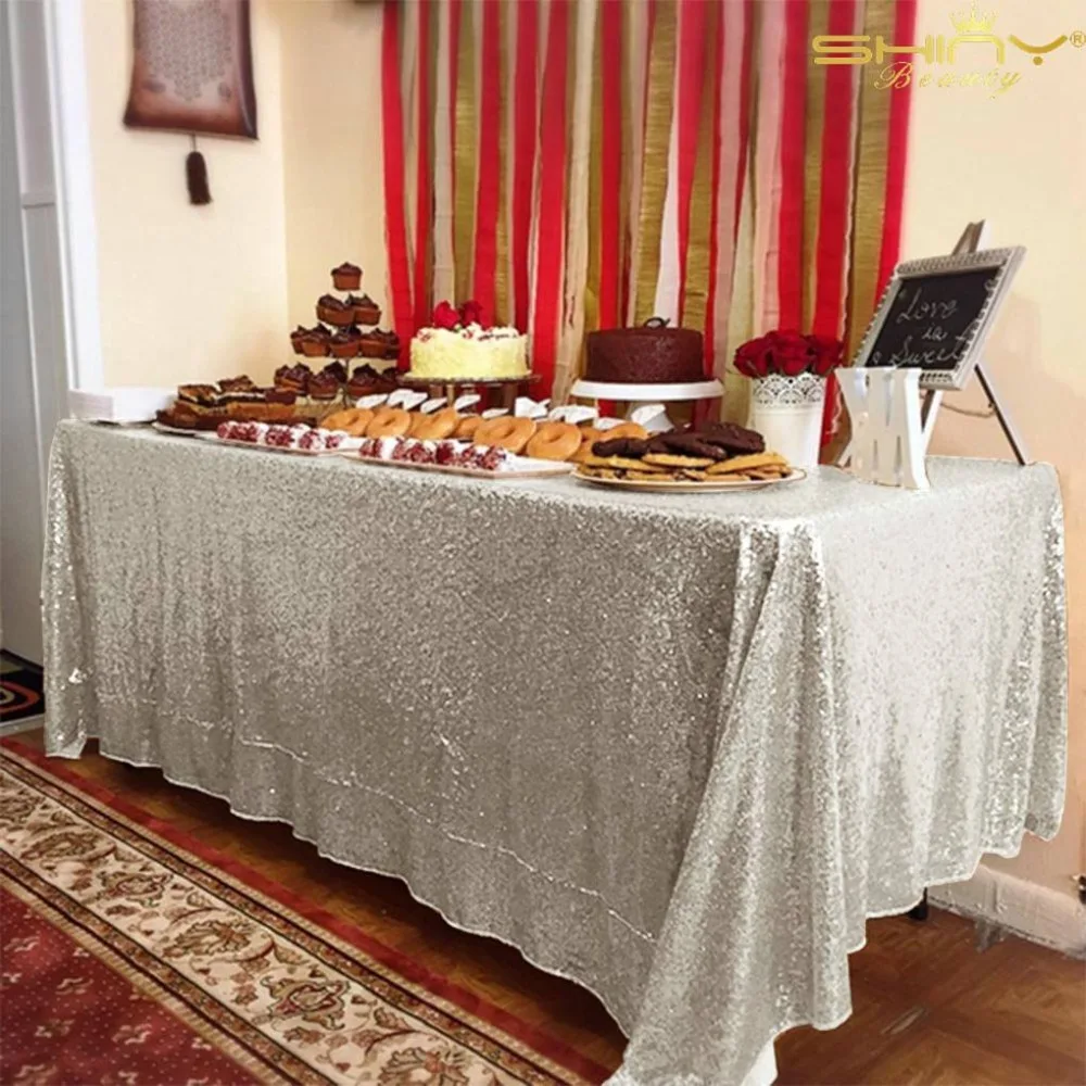 50 ''* 50 'ماتي رمادي الترتر سماط ، تراكب ، الجدول الملابس. بحري ، الزفاف ، غاتسبي أفضل ل الراقية الأحداث ديكور