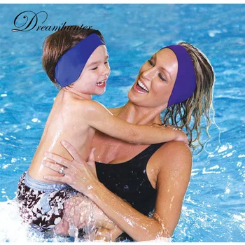 

1 Pieces Adult Kids Sports Sweatband Unisex Headband Swimming Bathing Waterproof Ear band Hair Protector Elastic Yoga Hair Bands
