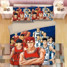 SLAM DUNK Anime Bedding Set Duvet Covers Pillowcases Hanamichi Sakuragi Rukawa Kaede Comforter Bedding Sets Bedclothes Bed Linen SLAM DUNK Anime Bedding Set Duvet Covers Pillowcases Hanamichi Sakuragi Rukawa Kaede Comforter Bedding Sets Bedclothes Bed Linen