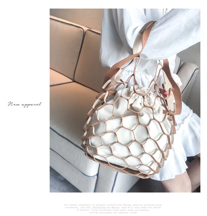Hollow out women net bag (9)