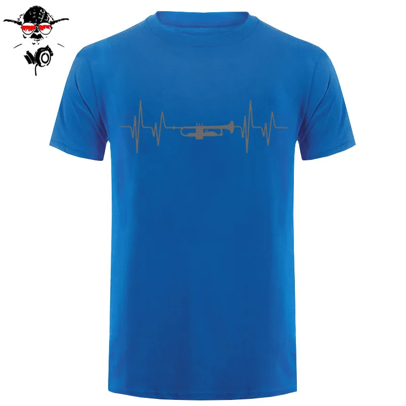 Летняя модная футболка с надписью Love Trumpet, Мужская хлопковая футболка с коротким рукавом и круглым вырезом, Мужская музыкальная футболка